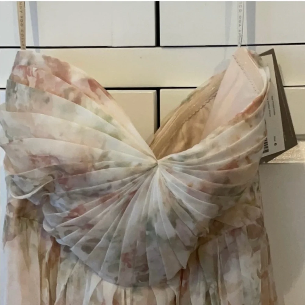 Jenny Yoo Floral Maxi Dress Gown - NWT - Size 6 - Picture 2 of 4